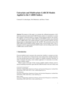 Univariate and multivariate GARCH models applied to the CARBS indices
