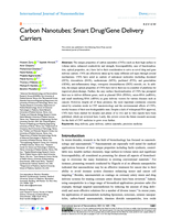 Carbon nanotubes : smart drug/gene delivery carriers