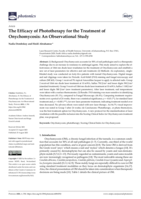 The efficacy of phototherapy for the treatment of Onychomycosis : an observational study