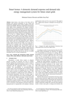 Smart homes : a domestic demand response and demand side energy management system for future smart grids