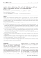 Bleeding disorders : functionality of global haemostasis assays in attaining clinical outcomes : a review