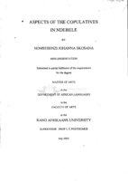 Aspects of the copulatives in Ndebele