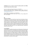 Challenging the way we know the world : overcoming paralysis and utilising discomfort through critical reflexive thought