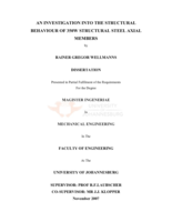 An investigation into the structural behaviour of 350W structural steel axial members