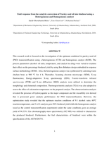 Yield response from the catalytic conversion of Parsley seed oil into biodiesel using a Heterogeneous and Homogeneous catalyst