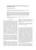 A ranking method for rating the performances of permutation codes