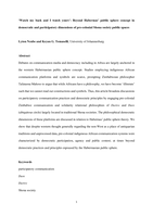 Watch my back and I watch yours’: Beyond Habermas’ public sphere concept in democratic and participatory dimensions of pre-colonial Shona society public spaces