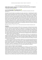 South African teachers’ experiences of continuous professional teacher development:  Connections and disconnections
