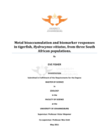 Metal bioaccumulation and biomarker responses in tigerfish, Hydrocynus vittatus, from three South African populations