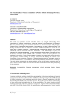 The functionality of Finance Committees in No-Fee Schools of Limpopo Province, South Africa