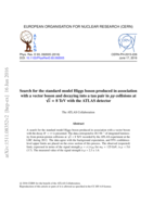 Search for the standard model Higgs boson produced in association with a vector boson and decaying  into a tau pair in pp collisions at √s = 8 TeV with the ATLAS detector