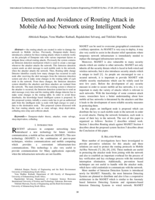 Detection and avoidance of routing attack in mobile ad-hoc network using intelligent node