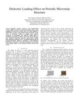 Dielectric loading effect on periodic microstrip structure