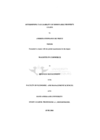 Determining tax liability of immovable property leases