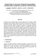 Perceptions of the road transport management system (RTMS) : promoting voluntary certification