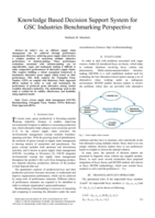 Knowledge based decision support system for GSC industries benchmarking perspective