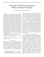An doubly linked tree approach for webservice based e-learning