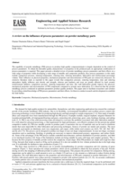 A review on the influence of process parameters on powder metallurgy parts