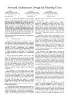 Network architecture design for floating cities