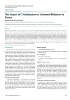 The impact of globalization on industrial relations in Kenya