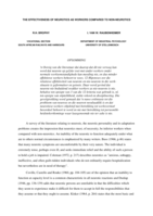 The effectiveness of neurotics as workers compared to non-neurotics.
