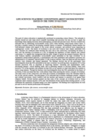 Life Sciences teachers’ conceptions about socioscientific issues in the topic evolution