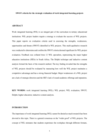 SWOT criteria for the strategic evaluation of work integrated learning projects