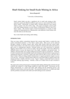 Shaft sinking for small-scale mining in Africa