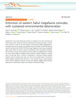 Extinction of eastern Sahul megafauna coincides with sustained environmental deterioration