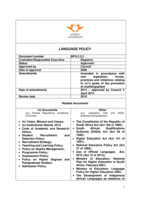 Language policy