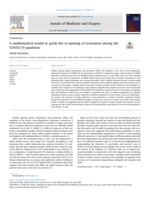 A mathematical model to guide the re-opening of economies during the COVID-19 pandemic