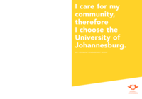 University of Johannesburg Community Engagement report, 2011