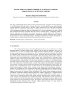 South African grade 11 Physical Sciences learners’ perceptions of scientific inquiry