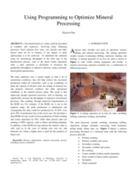 Using programming to optimize mineral processing