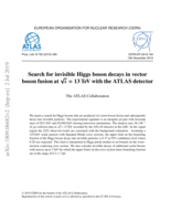 Search for invisible Higgs boson decays in vector boson fusion at √s = 13 TeV with the ATLAS detector