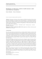 Distribution of multi-states models in health insurance under semi-Markovian assumptions