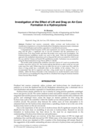 Investigation of the effect of lift and drag on air-core formation in a hydrocyclone
