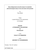 Body disfigurement and self-concept: an existential-phenomenological study of men and women with psoriasis