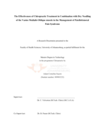 The effectiveness of chiropractic treatment in combination with dry needling of the vastus medialis oblique muscle in the management of patellofemoral pain syndrome